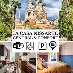 La Casa Nissarte - Centre Pres Gare - Wifi -parking , Confort Et Cosy Apartment Nizza